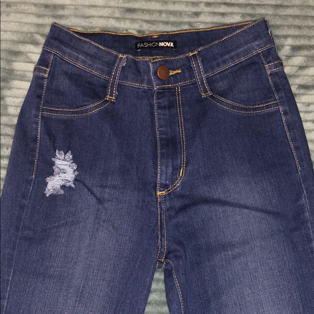Jeans minimal distressed